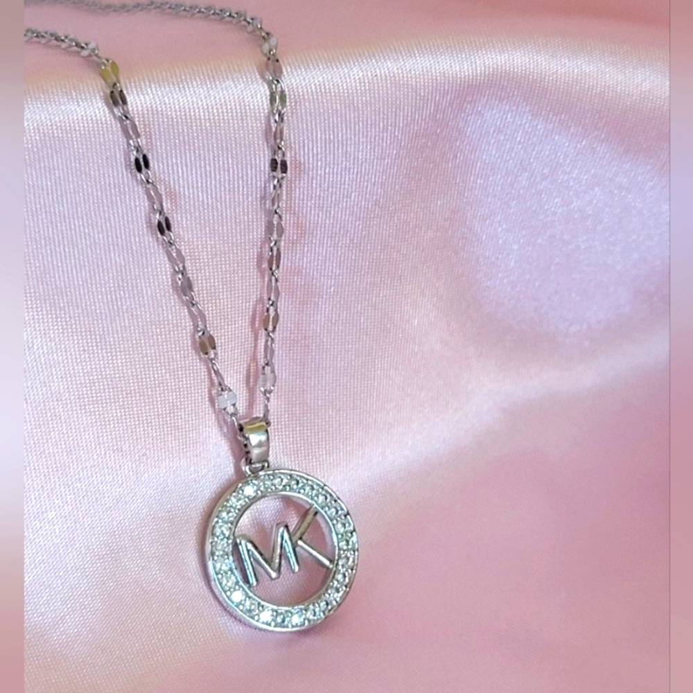 Stainless Steel Initial Pendant Necklace
